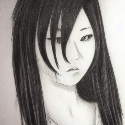 chica japonesa
 , Pencil Sketch