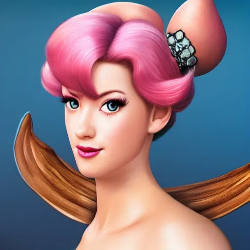 Sexy Princess Peaches, photorealistic 