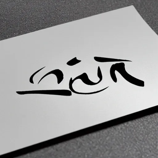 script logo is a stylized font that looks like handwriting or calligraphy. This type of logo is often used for brands that want to convey elegance, sophistication, or creativity. For word " rudra " embedded on metallic surface 3d
