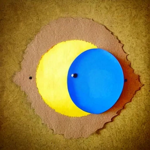 make a children's book cover whit the name  The sun and the moon
 , 3D, Water Color