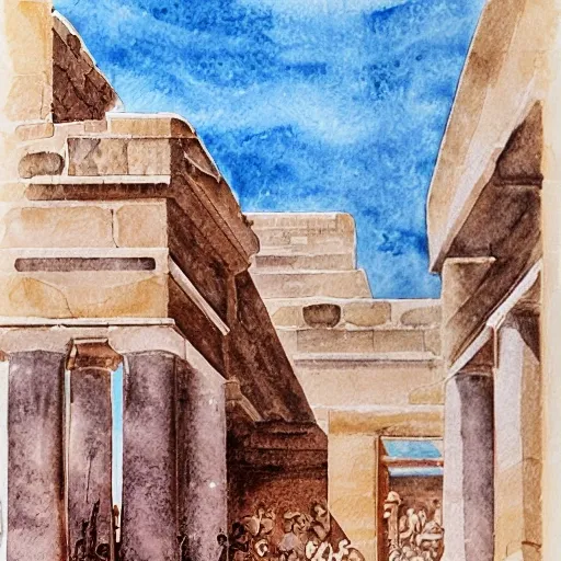 Ancient Greece, Water Color