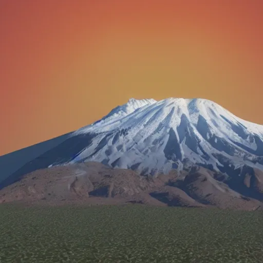 Pico de Orizaba national park, Cartoon, 3D