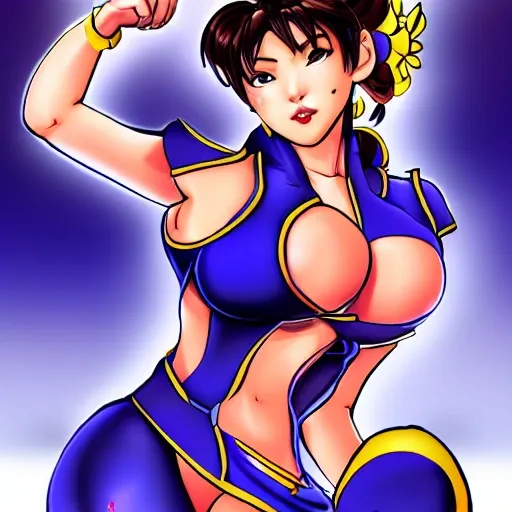 sexy chun li, Cartoon