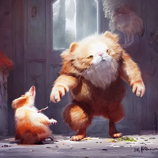 adorable animal characters engaging in acts of kindness, such as sharing and comforting, watercolor, warm colors, by greg rutkowski, iridescent accents, ray tracing, product lighting, sharp, smooth, masterpiece