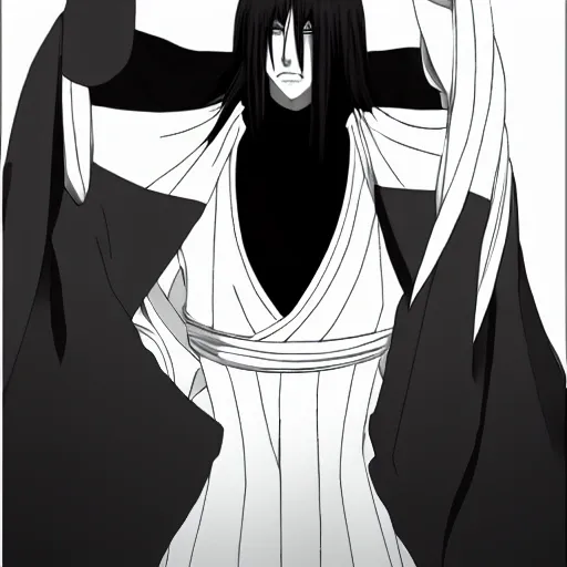 Unohana retsu from Bleach, HD, highly detailed, anime style, bus