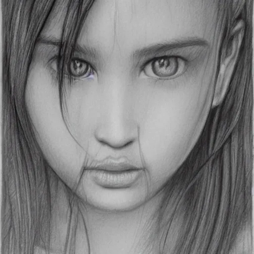 beautiful 
, Pencil Sketch