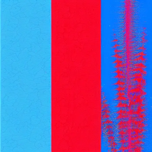 red background start from bottom and finish up in blue, Trippy