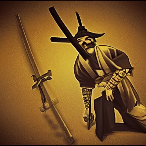 samurai harakiri epic, Trippy, 3D