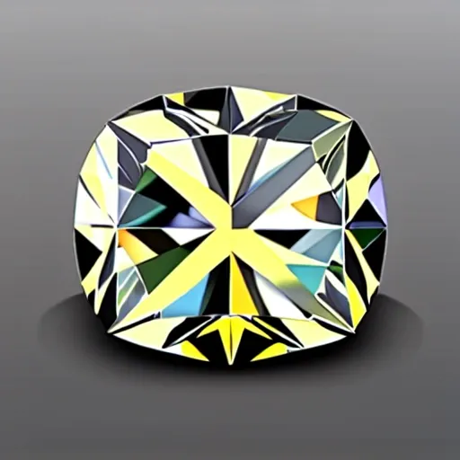 very detailed precious diamond, Cartoon