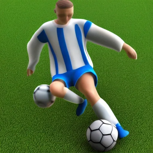 soccer player, 3D