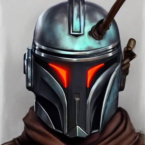 mandalorian fantasy art mask robot ninja stylized digital illustration sharp focus, elegant intricate digital painting artstation concept art global illumination ray tracing advanced technology chaykin howard and campionpascale and cooke darwyn and davis jack 