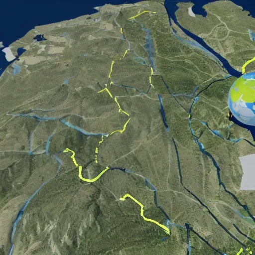 el conflicto armado colombiano representado en un mapa
 3D
