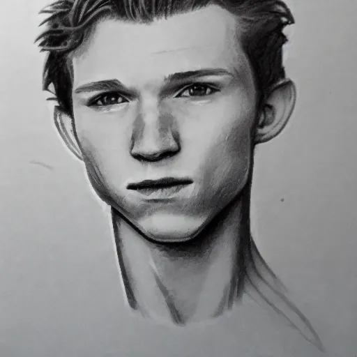 Tomholland as Spiderman Drawing art prints and posters by frankgotama   ARTFLAKESCOM