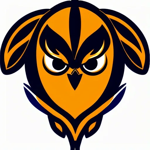 ultra detailed owl vector full of colour volleyball team logo