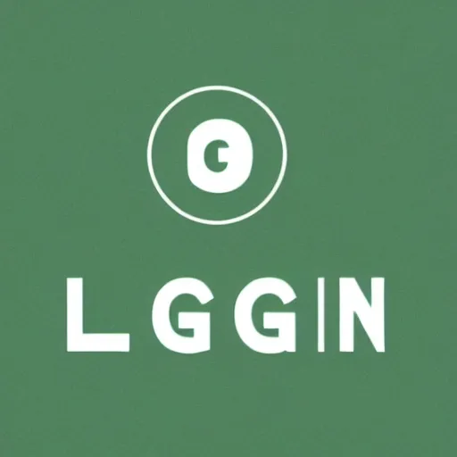 login logo with human shadow; no sexual; green tone