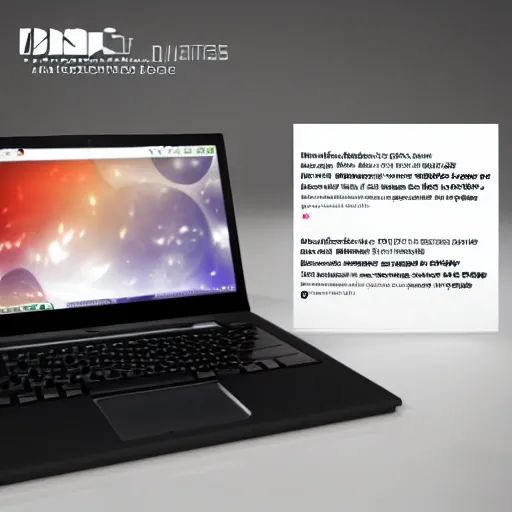 Laptop promotion sale ads design, 3D