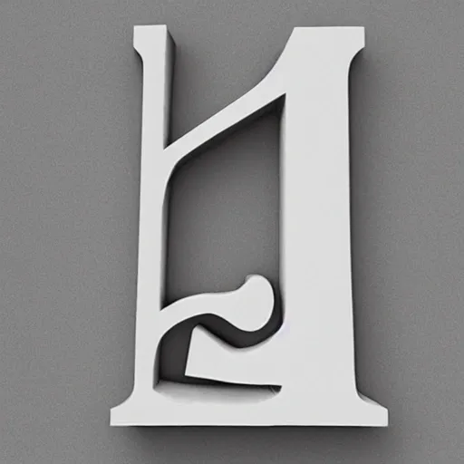 letter m carving, 3D, Cartoon