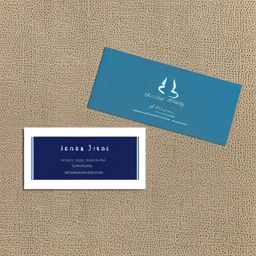 a business card in the style of matisse