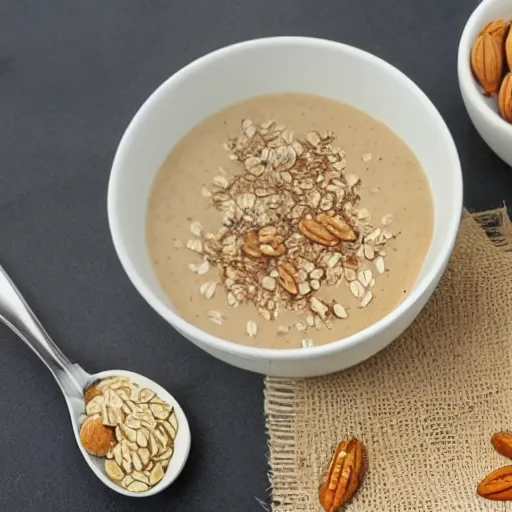 Avena con plátano y nueces.

ingredientes

	Avena (cantidad según la preferencia).
	1 plátano.
	Nueces

