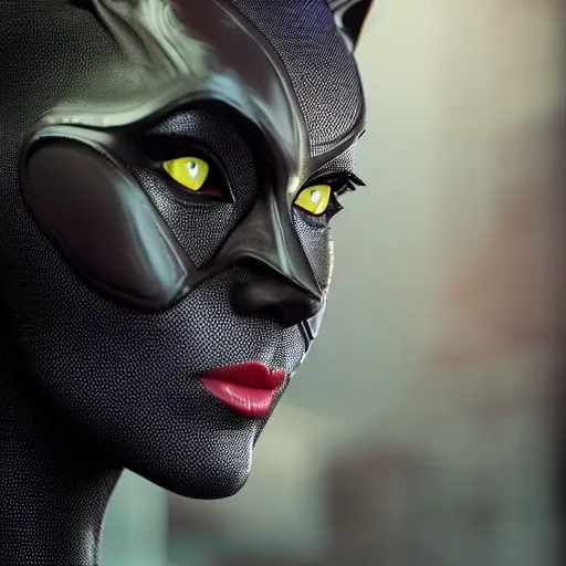 @Sherlyncdmx1, cat woman, close up highly detailed, 8K, sci-fi, cyberpunk