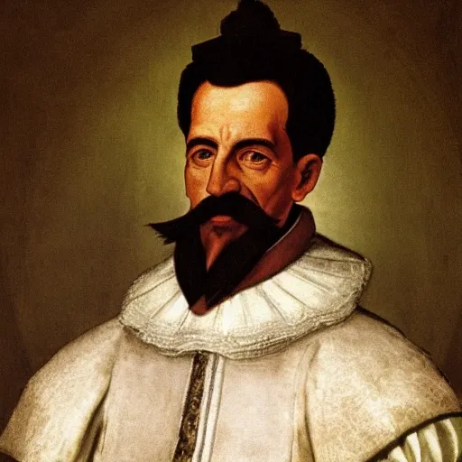 a portrait of Miguel de Cervantes. The great Spanish writer - Arthub.ai