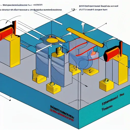 create an image of elaboration of thesis for engineering, 3D