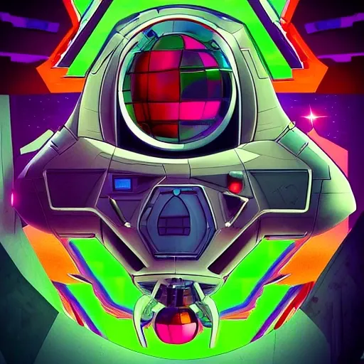 interesting, pimped out spaceship, space shooter, dark side of the cosmos, Trippy, Cartoon