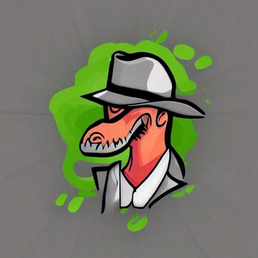 dinosaurio mafioso en 2d