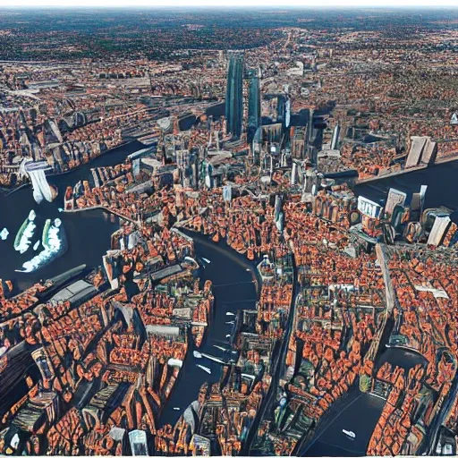 City’s Gdańsk and London, 3D