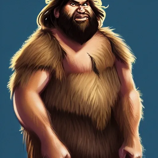 dnd portrait caveman cowardly