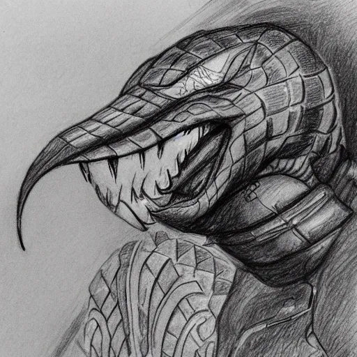 viper the valorant, Pencil Sketch