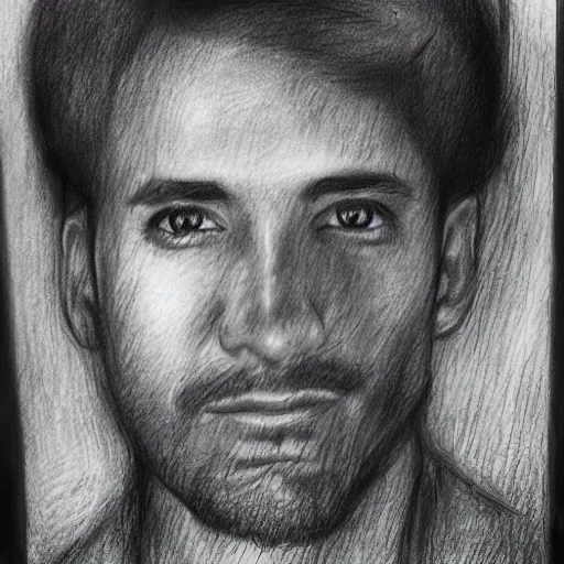 man portrait artistic, Pencil Sketch