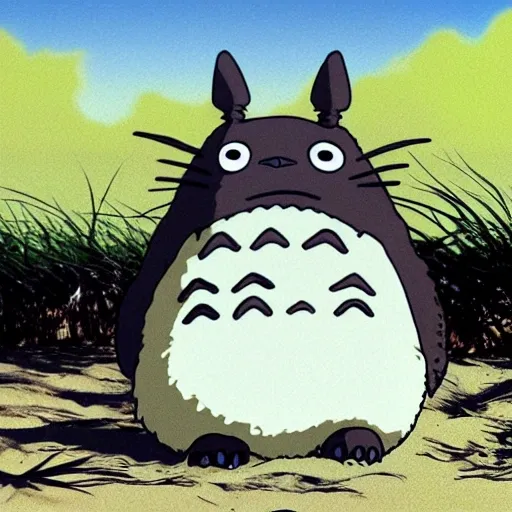 Totoro in the beach