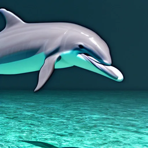 dolphin in the dark, 3D