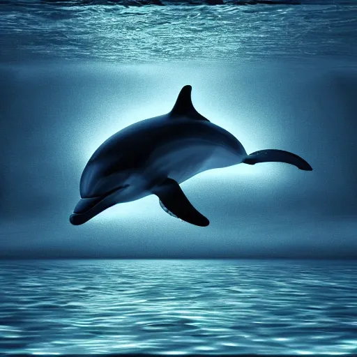 dolphin in the dark, 3D