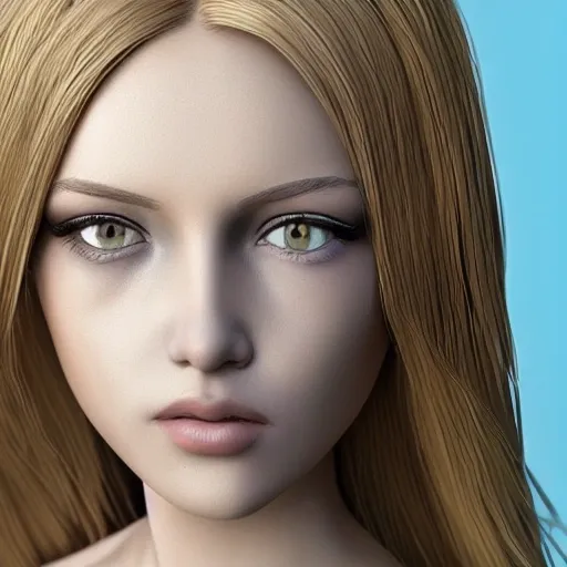 Create an ultra-realistic digital image of a slim, smart girl with blond hair, wearing an off-shoulder dress. The girl should have a flawless and detailed skin texture, with a natural and healthy complexion. She should be depicted in a full-body pose, facing the camera with a confident gaze. The girl should have hazel-colored eyes that are intricately detailed, capturing the depth and beauty of real eyes. The hair should be blond and styled naturally, flowing and textured. Please ensure that every aspect of the image reflects a high level of realism and attention to detail, as if it were a photograph.