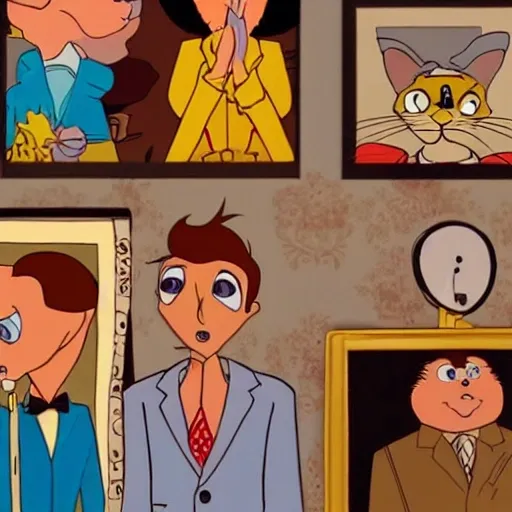 , Cartoon, wes anderson, tom and jerry