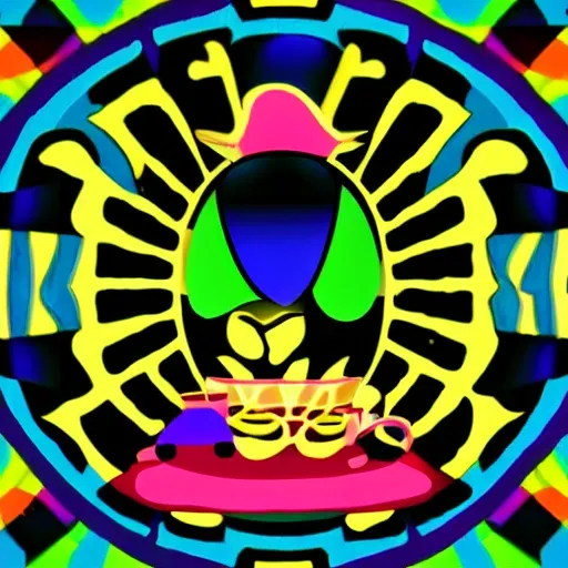 Blackcoco cafe logo , Trippy, Cartoon