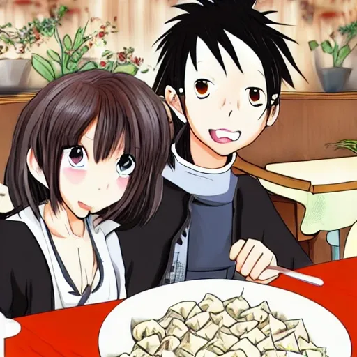 Tasting the Sweetness and Lightening of Homemade Meat Gyoza | Itadakimasu  Anime!