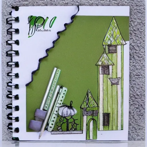 , Pencil Sketch, conjunto de top preta com bordado a mão livre com folhas verde 