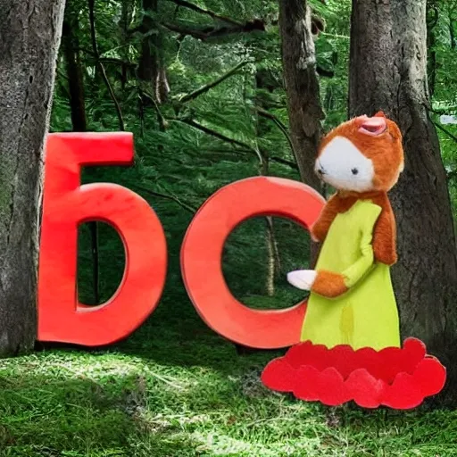 , 3D "Aventuras en el
 Bosque Encantado"
Imagine a beautiful scene in the forest, with tall trees and a clear sky. In the center, place two friendly and adorable animal friends, a bunny and a little mouse, looking at each other with curiosity and joy. Add the title "Aventuras en el Bosque Encantado" in big and eye-catching letters. formas reales, infantiles, dibujos animados
