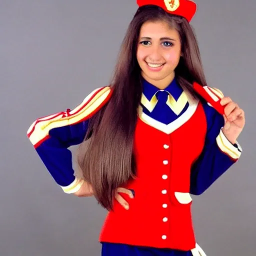 joven hermosa con uniforme de colegiala, delgada, tetona,