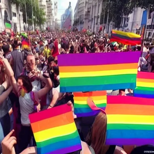 genera una imagen donde explique la lucha de la comunidad lgbt
, 3D