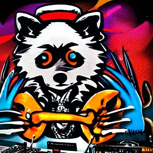 cartoon, urban, baby wolf dj, music, reggaeton, tijuana, blue