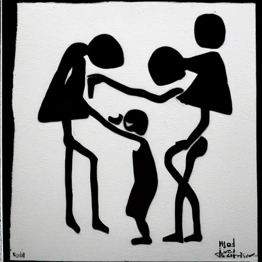 "A striking, black-and-white stencil art piece that symbolizes the disillusionment of realizing that what is 'right' and what is 'accepted' in society are often different. Consider using symbolic imagery, such as a child holding a sign with a universally understood symbol of 'rightness' being ignored or even ridiculed by a crowd of adults."

"A bold, graffiti-style mural in grayscale that depicts the stress and frustration of navigating a world where the 'correct' path is often overshadowed by the path of least resistance. Use exaggerated, distorted imagery and a range of tones from black to white to convey the emotional strain and the collective turning away from what is 'right'."

"A monochrome piece that contrasts the innocence and idealism of childhood with the harsh realities of adult society. Use a mix of simple, traditional motifs representing the child and complex, modern symbols representing the adults, all rendered in a stark black-and-white style, to represent the tension and disillusionment."