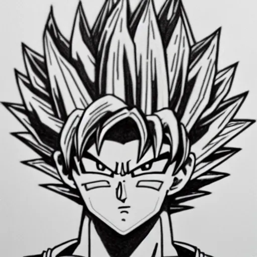 Goku Sketch  Etsy