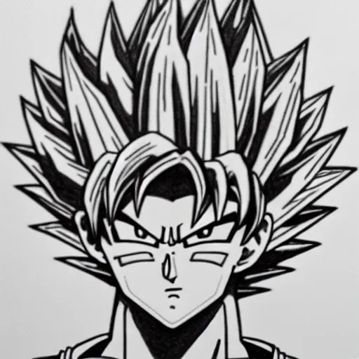 goku ssj2 drawing