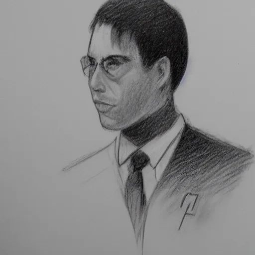 Pencil Sketch, a man growing-up in finance