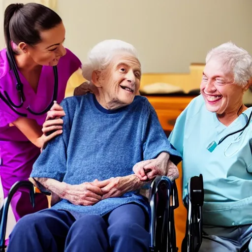 Best friends in nursing home