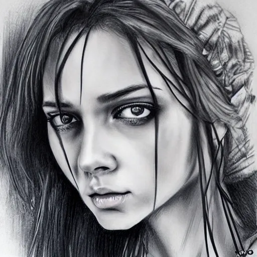 The girl with beautiful eyes graphic arts by VeraIzotova on DeviantArt